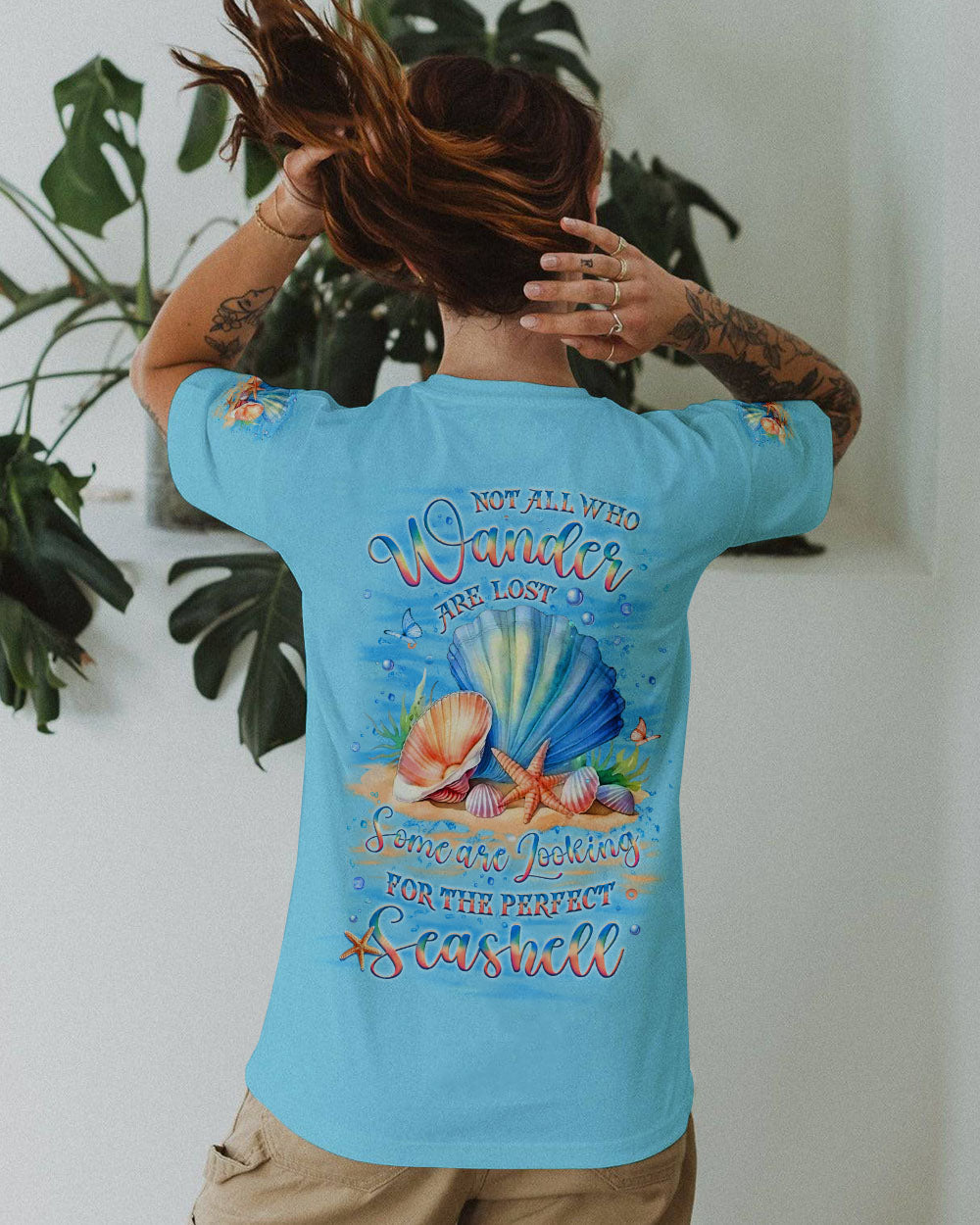 NOT ALL WHO WANDER ARE LOST SEASHELL ALL OVER PRINT - YHLT2406243