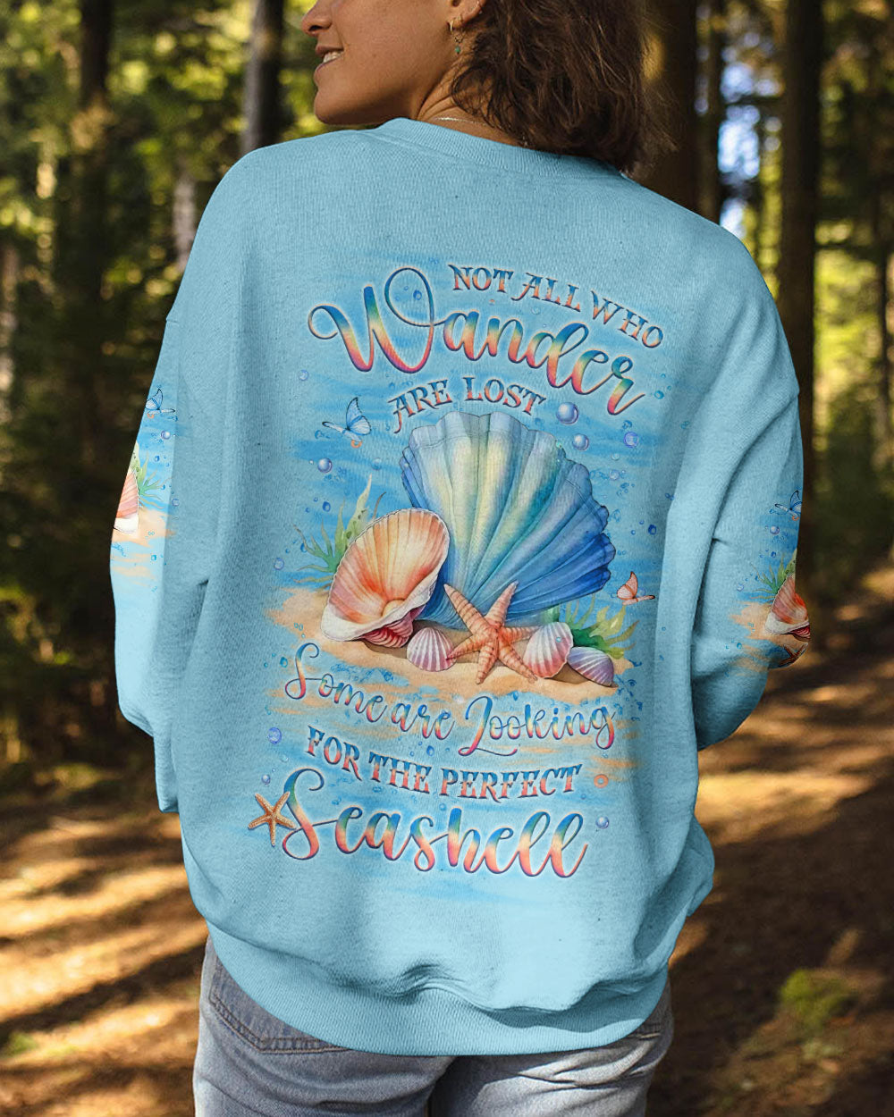 NOT ALL WHO WANDER ARE LOST SEASHELL ALL OVER PRINT - YHLT2406243