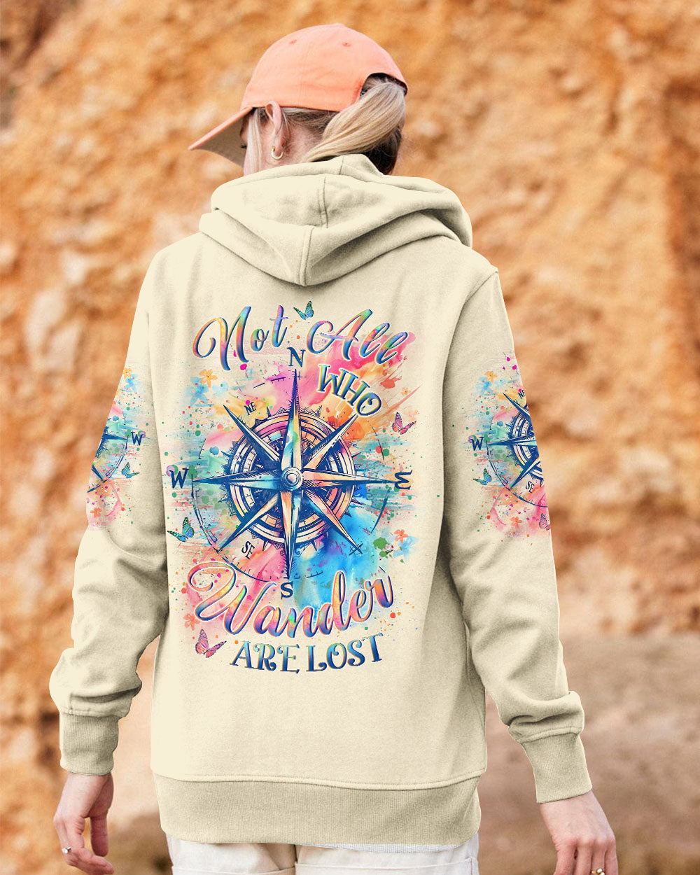 NOT ALL WHO WANDER ARE LOST COMPASS ALL OVER PRINT - YHLT2507242