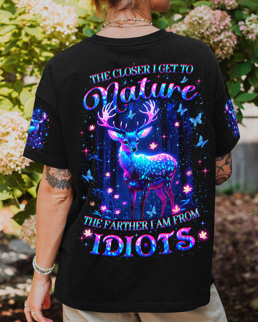 THE CLOSER I GET TO NATURE DEER ALL OVER PRINT - YHLT2609253