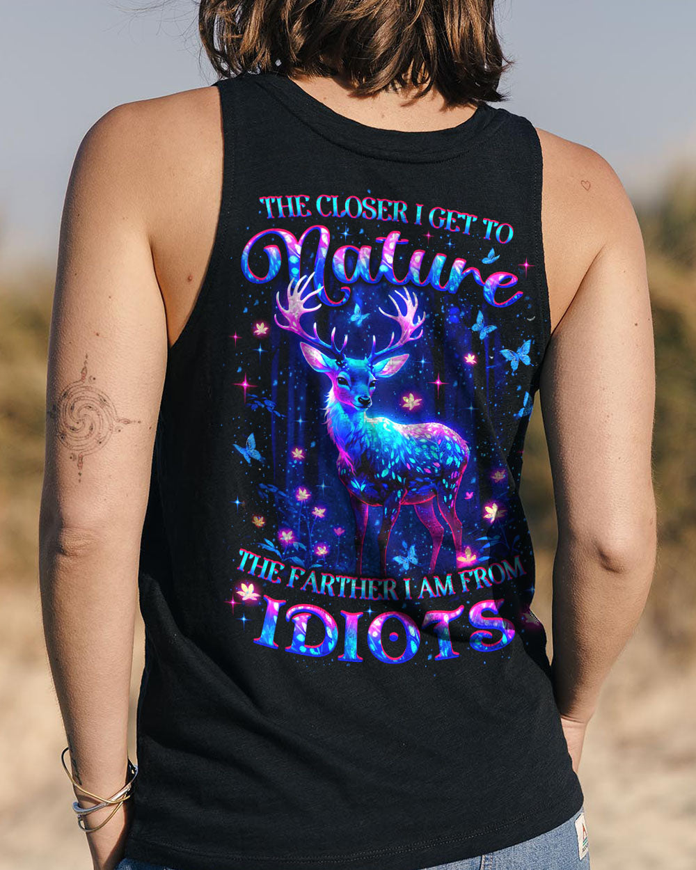 THE CLOSER I GET TO NATURE DEER ALL OVER PRINT - YHLT2609253