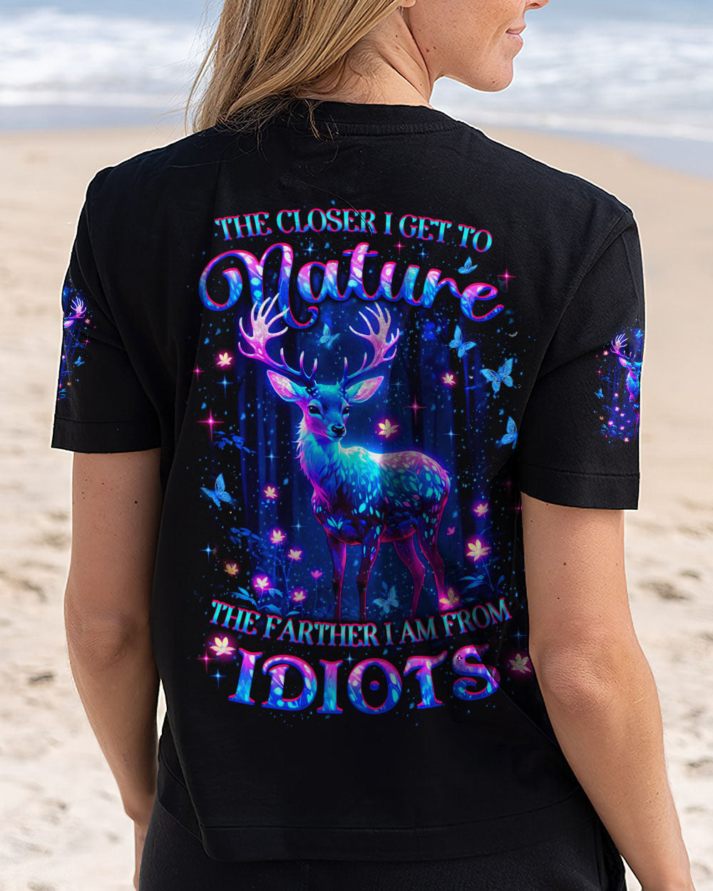 THE CLOSER I GET TO NATURE DEER ALL OVER PRINT - YHLT2609253