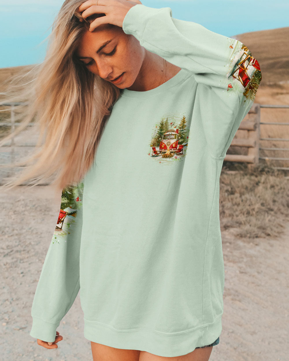 MAKING MEMORIES ONE CAMPFIRE AT A TIME CHRISTMAS ALL OVER PRINT - YHLT2910242