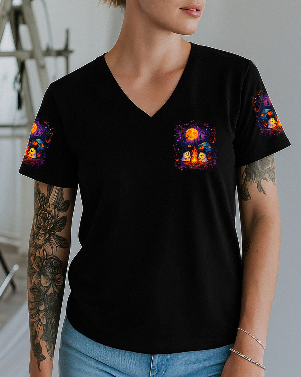 LET'S GET TOASTED BOOS HALLOWEEN ALL OVER PRINT - YHLT3007253