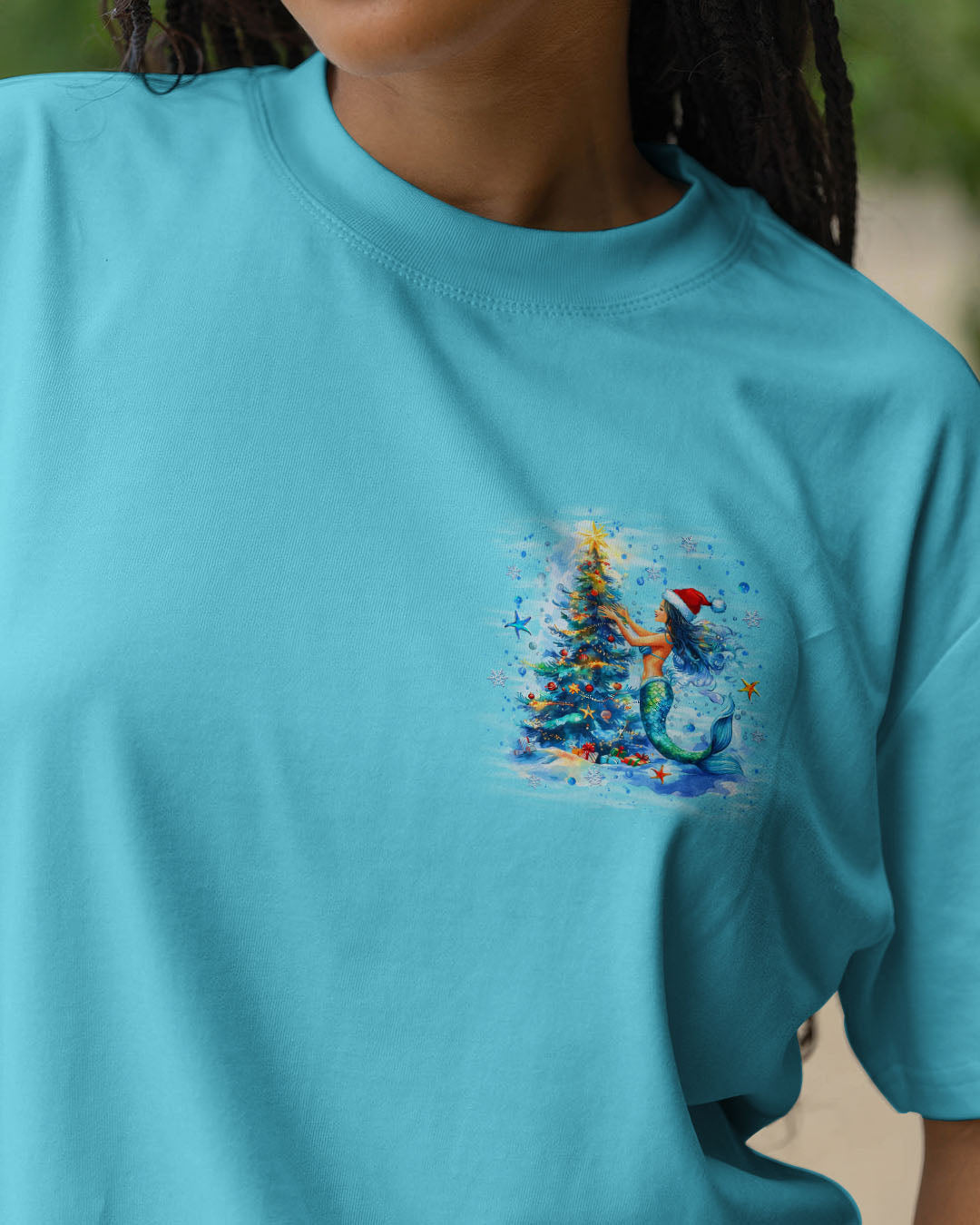 HOLLY JOLLY MERMAID CHRISTMAS ALL OVER PRINT - YHLT3110252