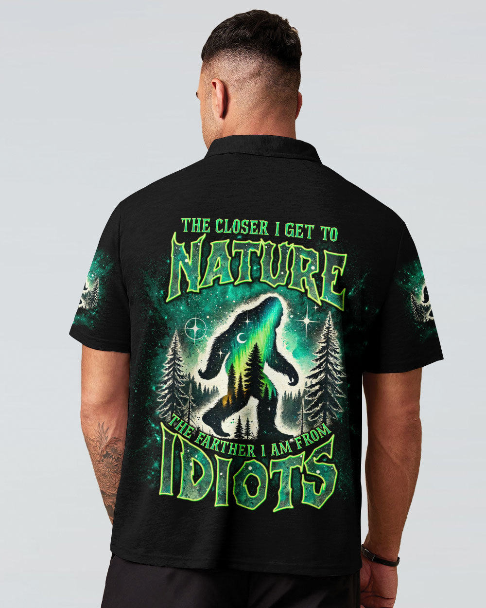  THE CLOSER I GET TO NATURE BIGFOOT ALL OVER PRINT - TLNT1111243