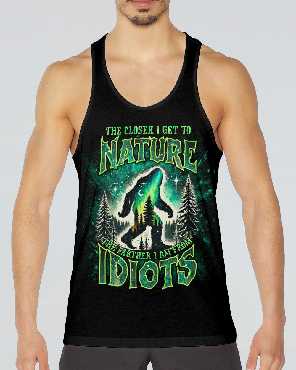  THE CLOSER I GET TO NATURE BIGFOOT ALL OVER PRINT - TLNT1111243