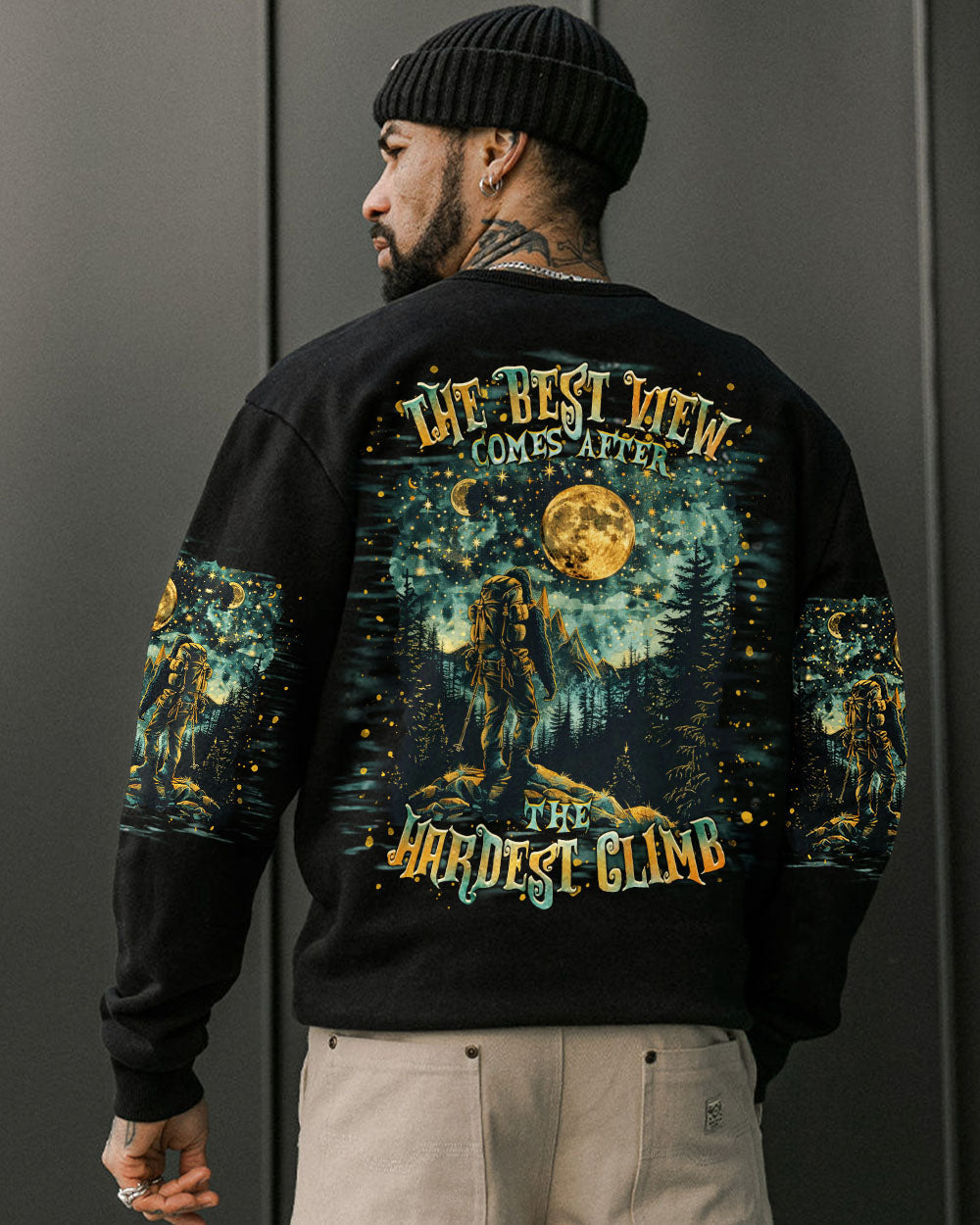 THE BEST VIEW COMES AFTER BIGFOOT HIKING ALL OVER PRINT - TLTR0701254
