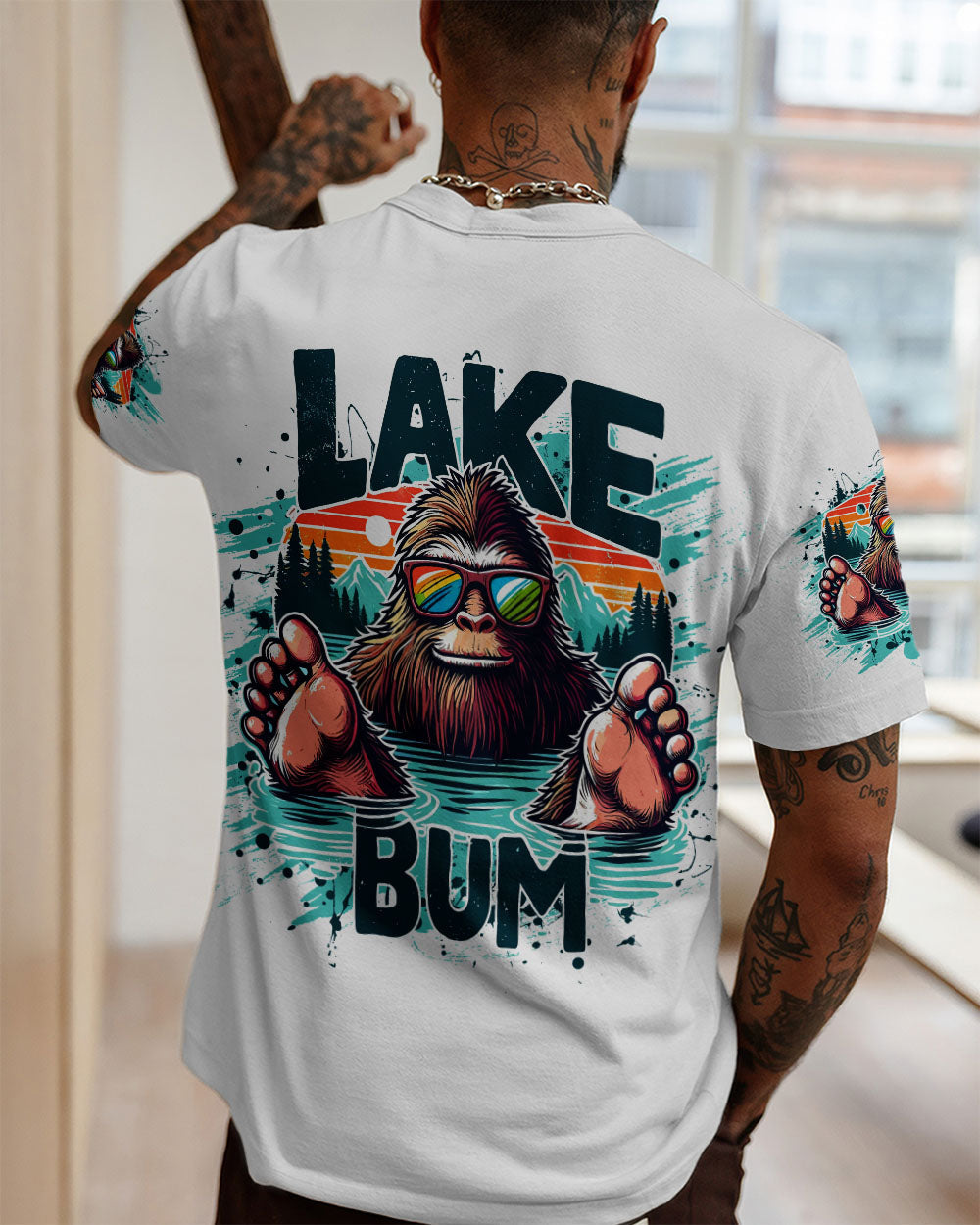 LAKE BUM BIGFOOT ALL OVER PRINT - TLTR0809251