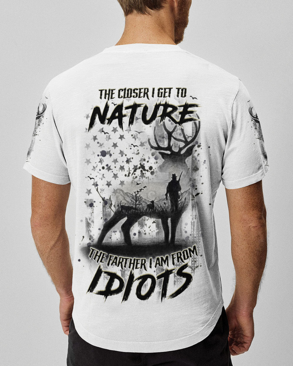 THE CLOSER I GET TO NATURE DEER ALL OVER PRINT - YHHN2201254