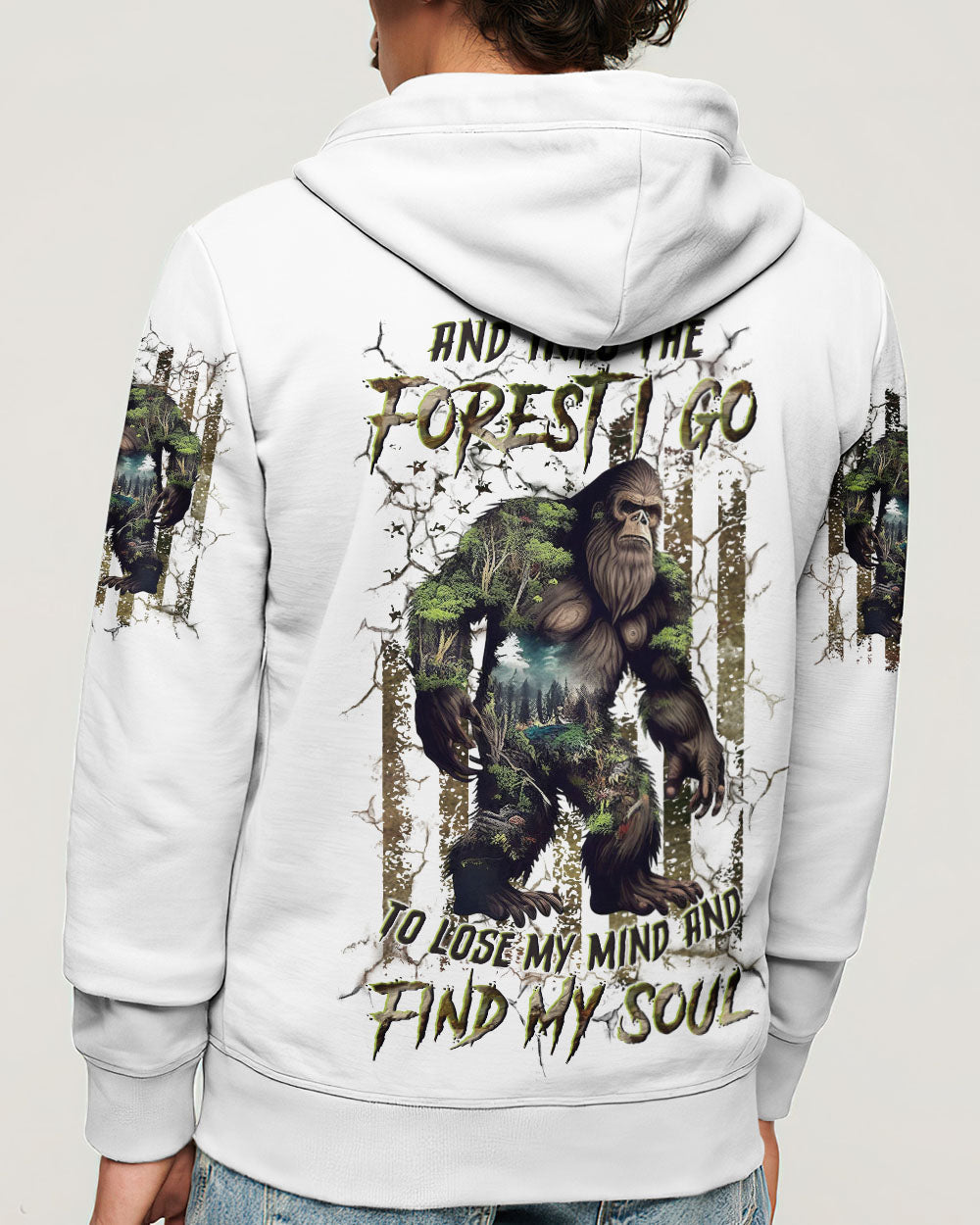 AND INTO THE FOREST I GO BIGFOOT ALL OVER PRINT - YHLN0801254