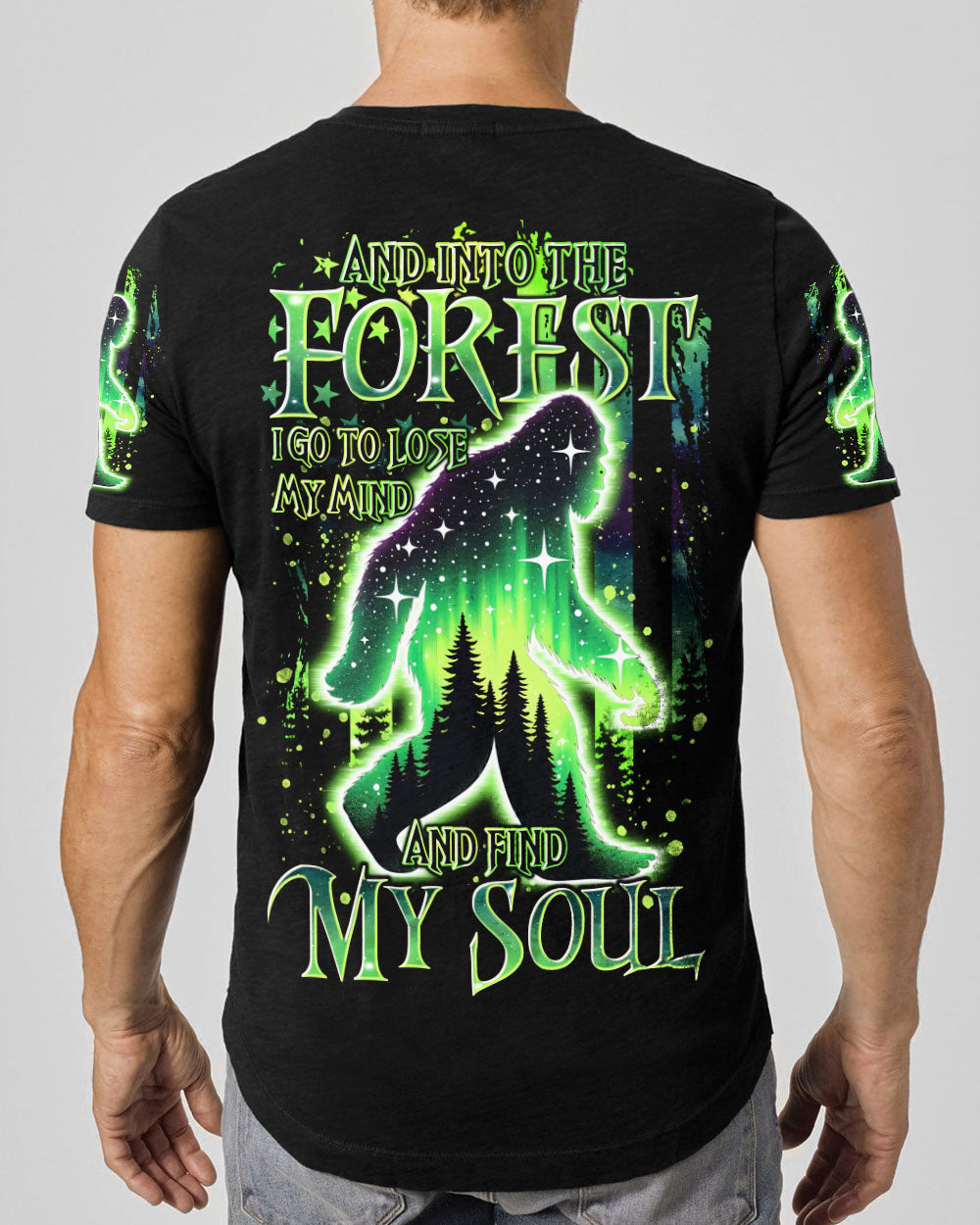 AND INTO THE FOREST I GO BIGFOOT ALL OVER PRINT - TLTR2211242