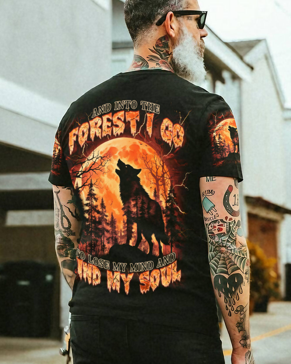 AND INTO THE FOREST I GO WOLF ALL OVER PRINT  - TLNT2803252