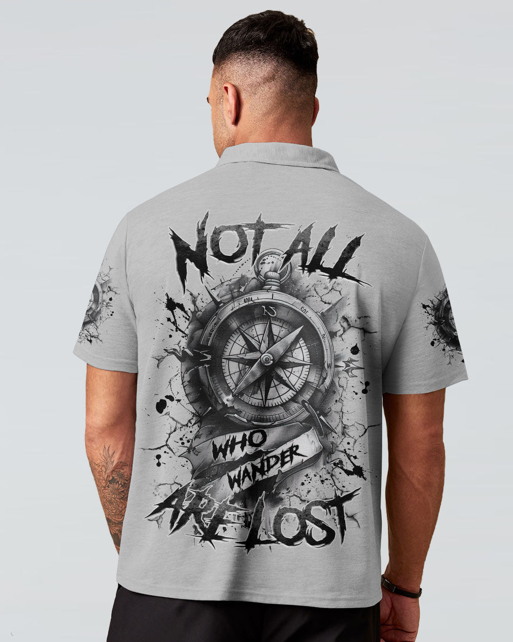 NOT ALL WHO WANDER ARE LOST COMPASS ALL OVER PRINT - TLNZ1303252