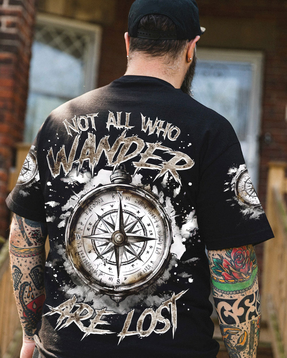 NOT ALL WHO WANDER ARE LOST COMPASS ALL OVER PRINT - TLNZ1403253