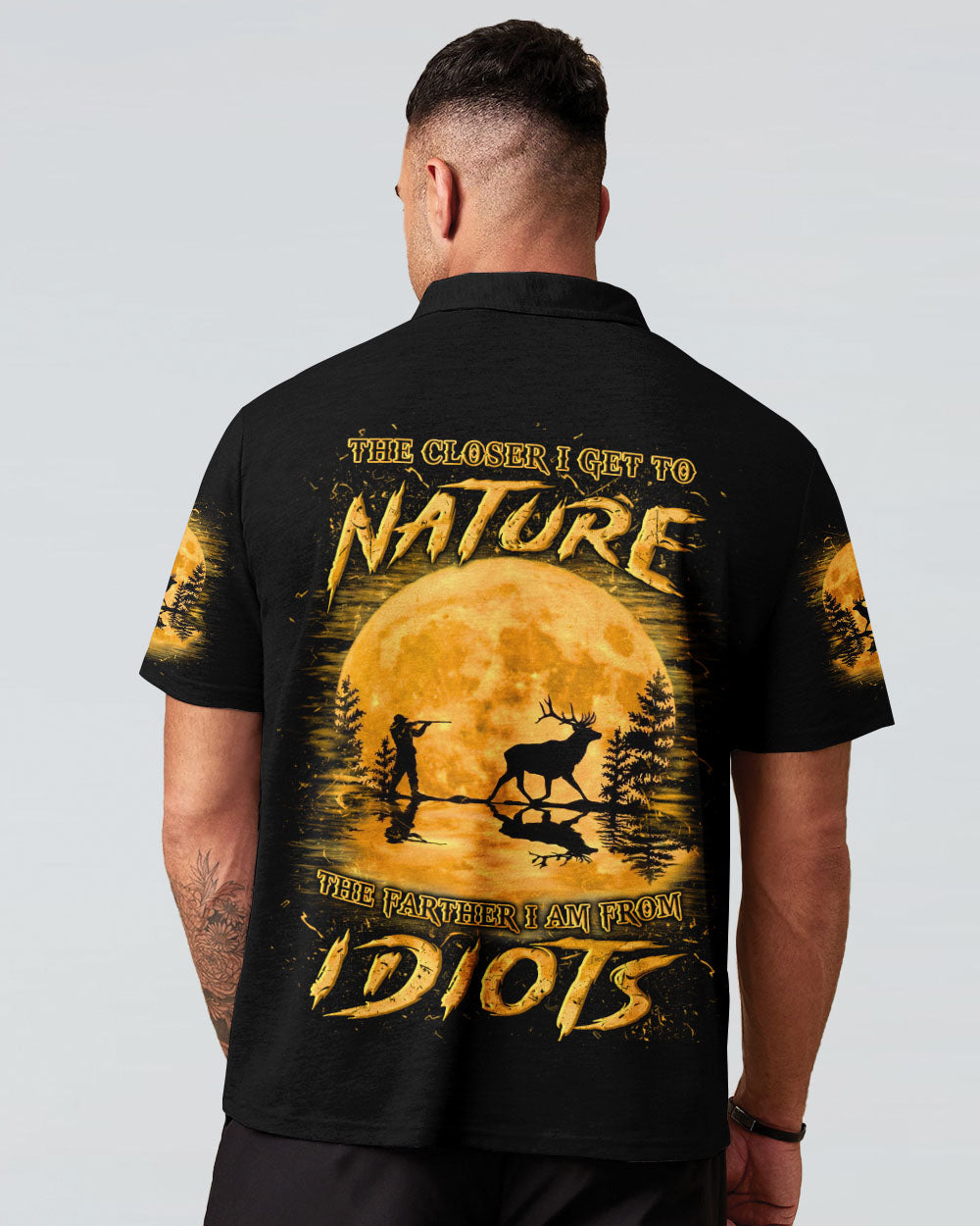 THE CLOSER I GET TO NATURE HUNTING DEER ALL OVER PRINT - YHLN2103253