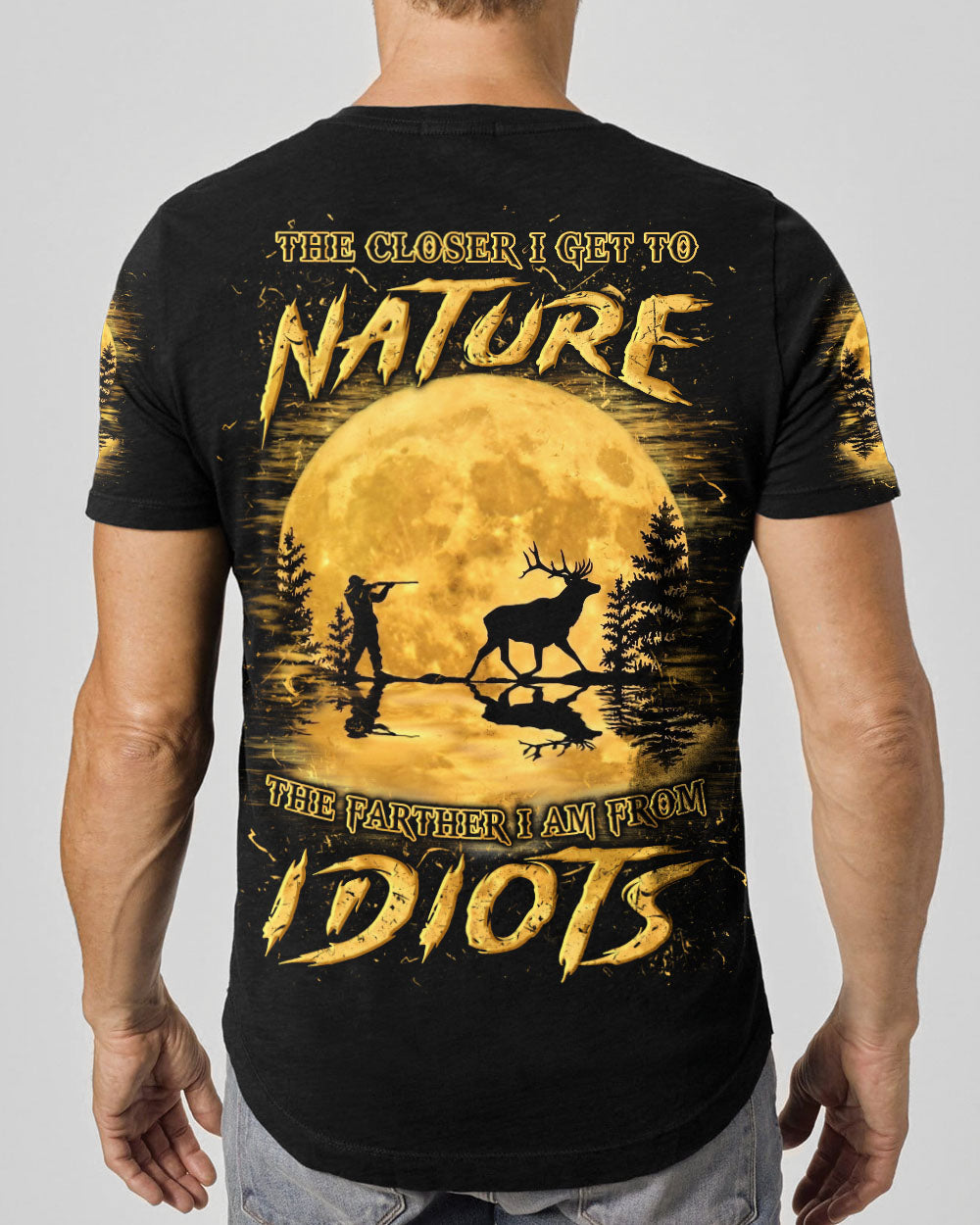 THE CLOSER I GET TO NATURE HUNTING DEER ALL OVER PRINT - YHLN2103253