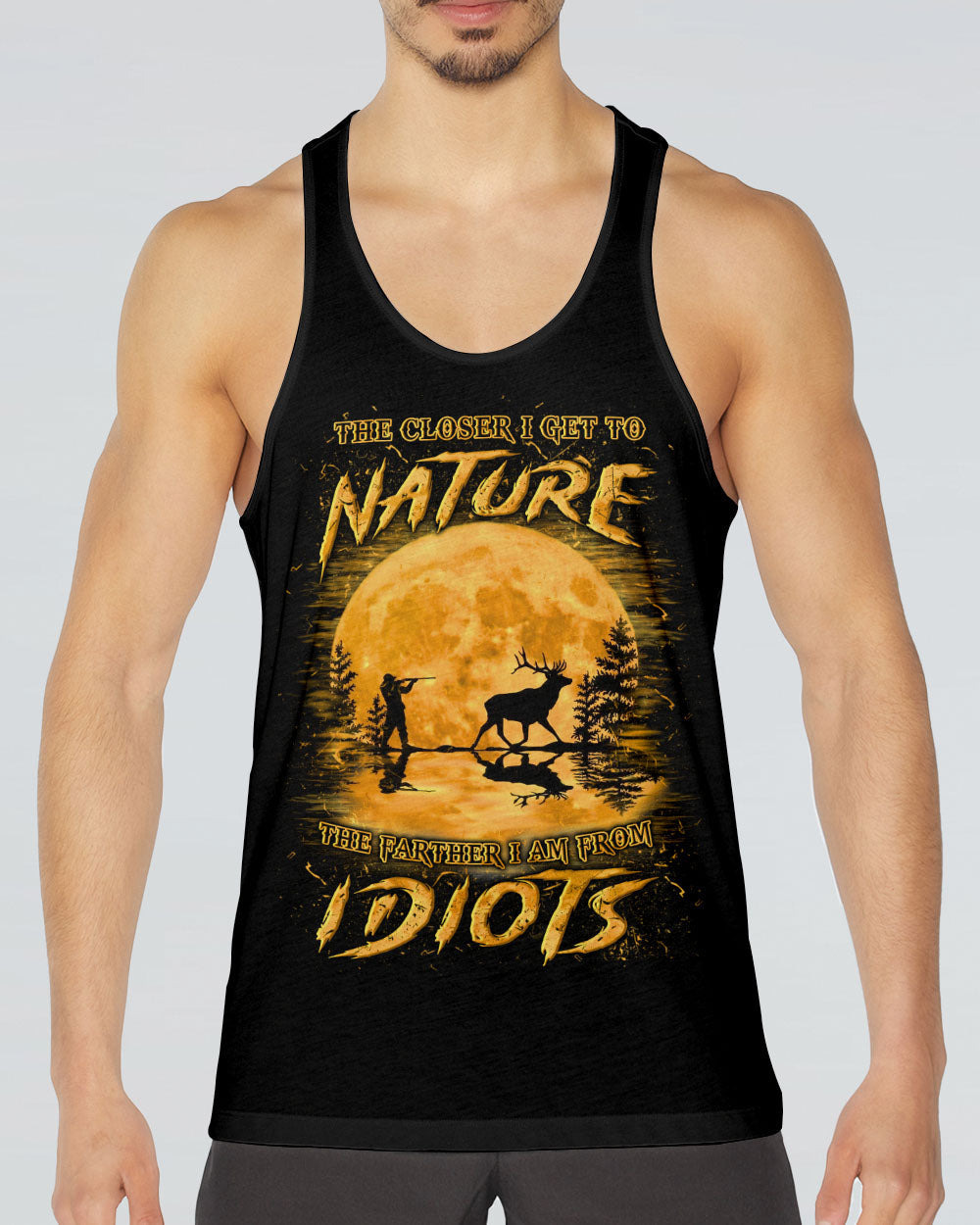 THE CLOSER I GET TO NATURE HUNTING DEER ALL OVER PRINT - YHLN2103253