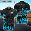 Bluejose Truck Lighting Multicolor Personalized Name Polo Shirt For Truck Driver