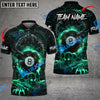 BlueJose Billiards Ball 8 Skull & Dragon Fight Personalized Name, Team Name Unisex Shirt ( 4 Colors )