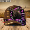 BlueJose Moose Hunting Premium Brown Pattern Custom Name Cap