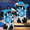 BlueJose Bowling and Pins Colorful Break Personalized Name Team Name 3D Shirt (4 Colors)