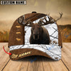 BlueJose Moose Hunting Premium Brown Pattern Custom Name Cap