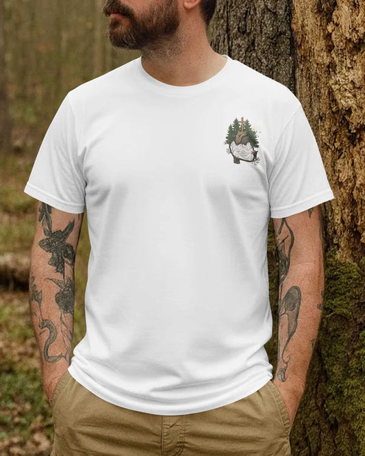 BlueJose I'm Not Lost In Nature Personalized Hiking 3D Shirt - White