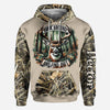 BlueJose Buck Around And Find Out, Personalized Hunting All Over Shirt, Personalized 3D Hoodie For Hunting Lover