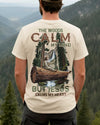 BlueJose The Woods Calm My Mind Personalized Hiking 3D Shirt - Beige