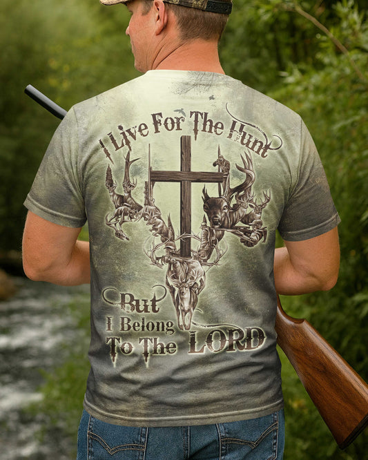 BlueJose I Live For The Hunt Shirt, Personalized Hunting 3D Shirt