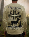 BlueJose In The Wood I Hunt In The Cross I Trust Shirt, Peronalized Hunting 3D Shirt