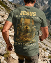 BlueJose Jesus Is My Savior Hiking Is My Therapy Personalized Hiking 3D Shirt - Green