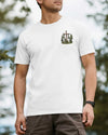 BlueJose Out Here The World Grows Quiet Personalized Hiking 3D Shirt - White