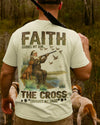 BlueJose Faith Guides My Aim The Cross Steadies My Hand Shirt, Personalized Hunting 3D Shirt
