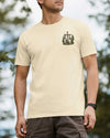 BlueJose Out Here The World Grows Quiet Personalized Hiking 3D Shirt - Beige