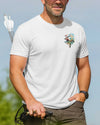 BlueJose Hunting The Quiet Fishing The Calm Shirt, Personalized Hunting 3D Shirt - White