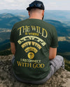 BlueJose The Wild Is Where I Reconnect With God Personalized Hiking 3D Shirt - Green