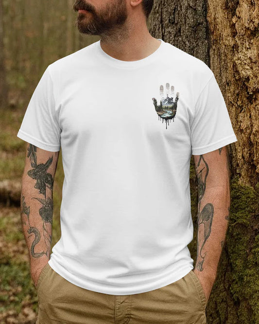 BlueJose I'm A Hiker Of His Hills Personalized Hiking Shirt - White