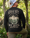 BlueJose My Soul Meets God Personalized Hiking Shirt - Black