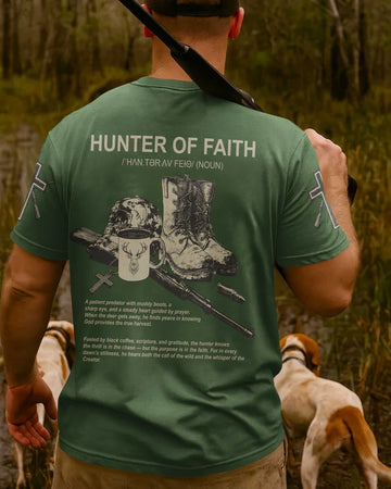 BlueJose Hunter Of Faith All Shirt, Personalized Hunting 3D Shirt, Personalized Shirt For Hunting Lover