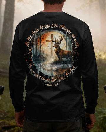 BlueJose As The Deer Longs For Streams Of Water So My Soul Longs For You O God Psalm Shirt, Peronalized Hunting 3D Shirt