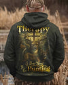 BlueJose I Don't Need Therapy I Just Need To Go Hunting Shirt, Personalized Hunting 3D Shirt