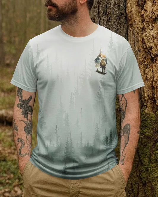 BlueJose Not All Who Wander Are Lost Personalized Hiking 3D Shirt - Watercolor