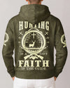 BlueJose Hunting Is A Gift Faith Is The Guide Shirt, Personalized Hunting 3D Shirt
