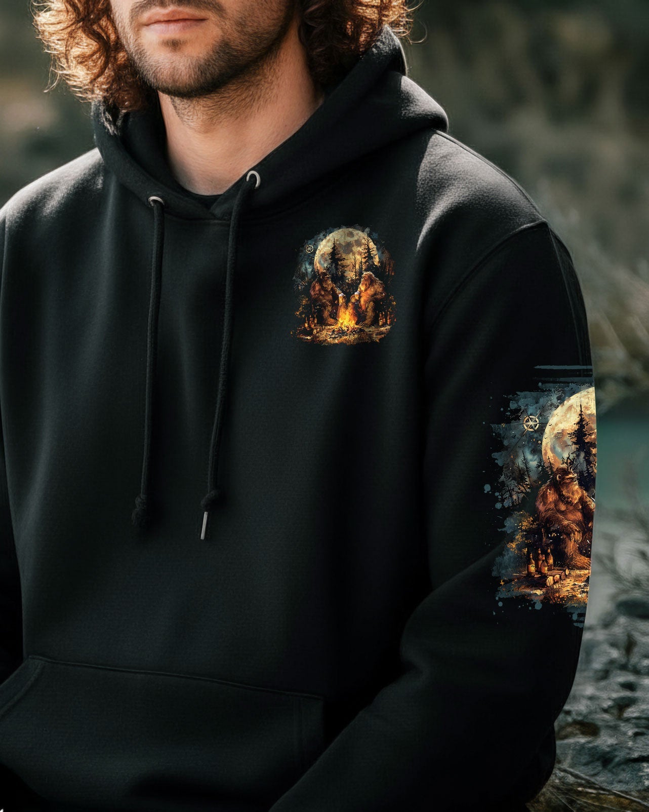 HELLO DARKNESS MY OLD FRIEND BIGFOOT ALL OVER PRINT - TLNO2410251