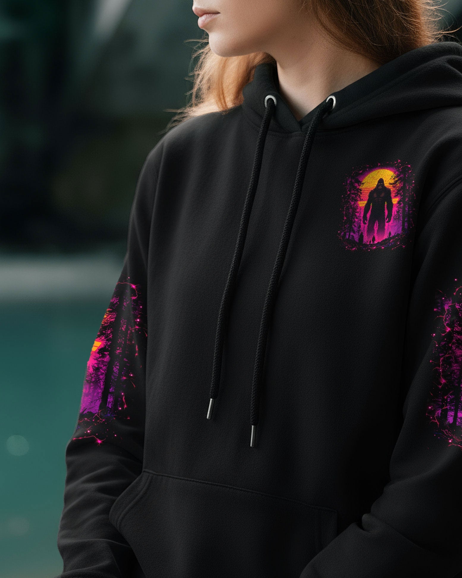 HELLO DARKNESS MY OLD FRIEND BIGFOOT ALL OVER PRINT - TLNO0311251
