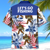 BlueJose Let's Go Fishing Bigfoot Hawaiian Shirt