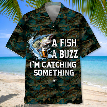 BlueJose Fishing A Fish A Buzz Hawaiian Shirt