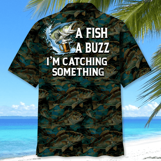 BlueJose Fishing A Fish A Buzz Hawaiian Shirt